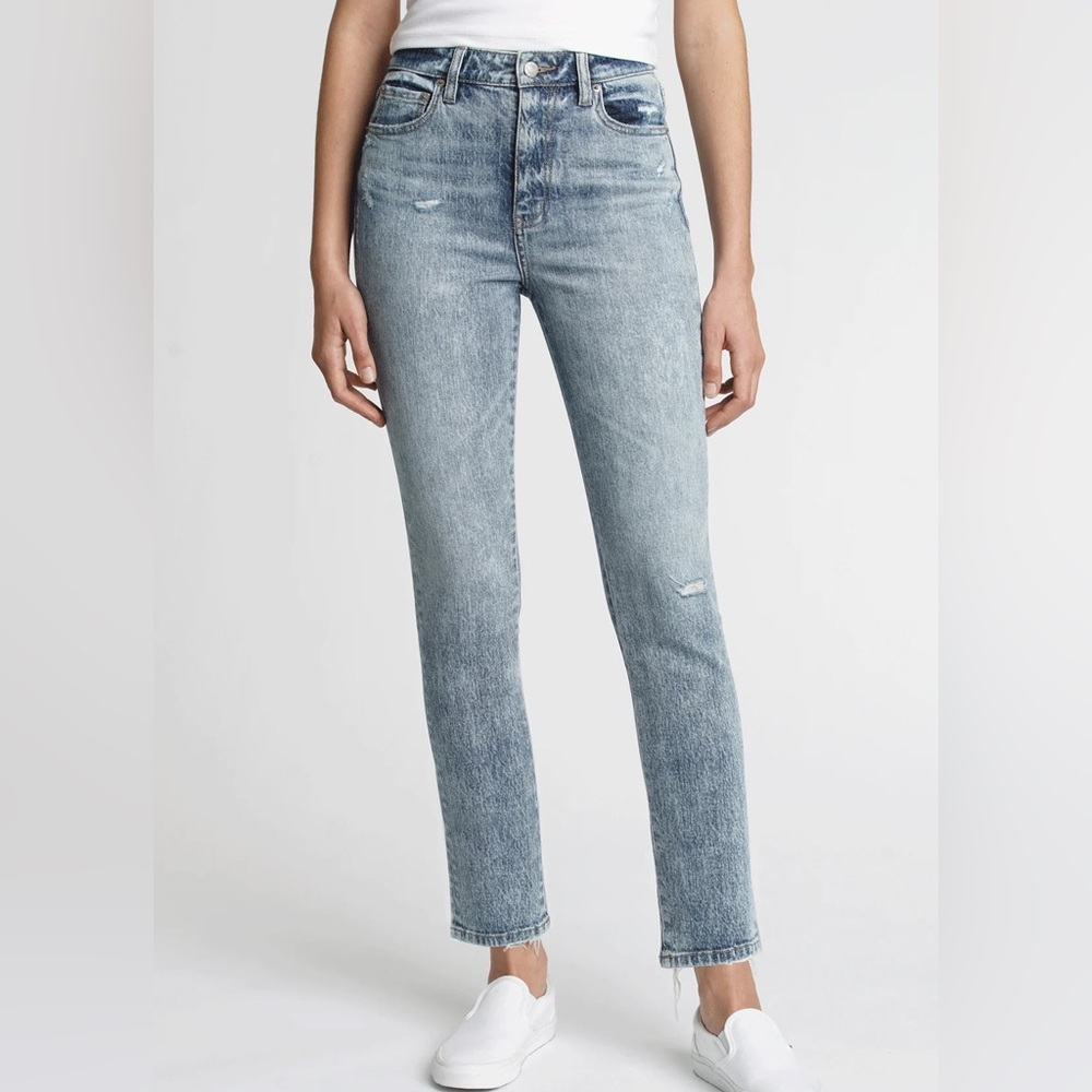 Daze long high rise skinny/straight jeans